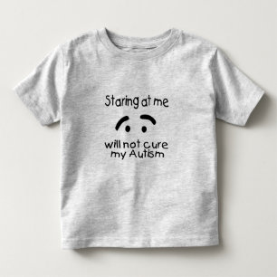 私を凝視は私の自閉症を治しません トドラーTシャツ