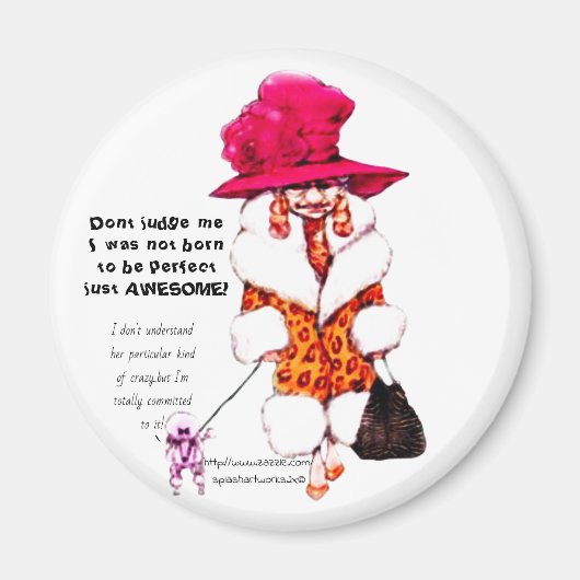 「私を判断するな」 マグネット (正面)