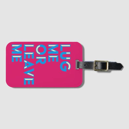 私を力まかせに引きますか、または私に|の果実及び青いNoir文字を残して下さい ラゲッジタグ (正面横)