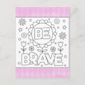 私を勇気づける |活感動的動カード ポストカード (正面)