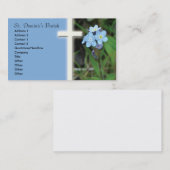 私を十字のキリスト教の名刺忘れて下さい 名刺 (正面/裏面)