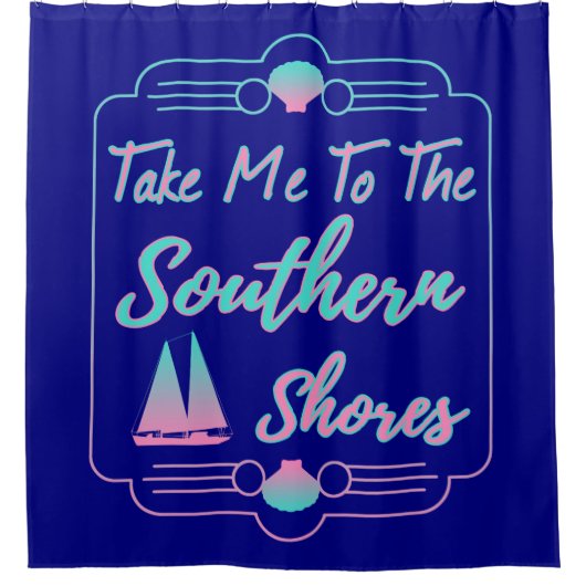 私を南岸に連れて行く シャワーカーテン (正面)