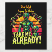 私を取る既に鮮やかな宇宙の出会いここで始まる ワインラベル (シングルラベル)