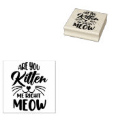 私を右ミューで子猫に ラバースタンプ (押印)