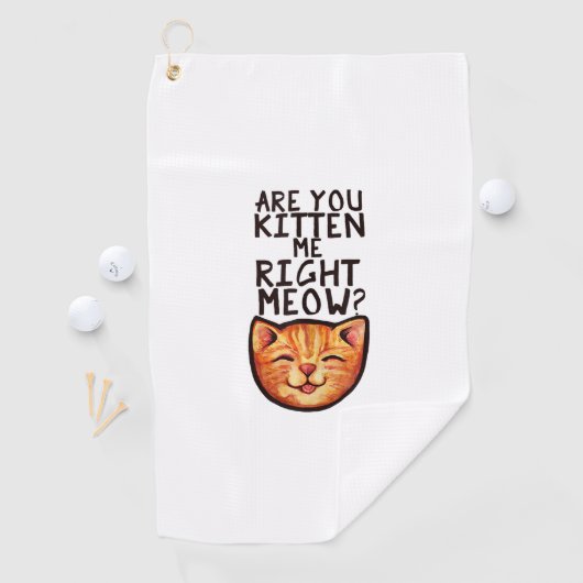 私を右ミュー天日美術に生おもしろいまれ ゴルフタオル (インサイチュ)