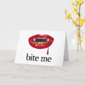 私を吸血鬼かんで下さい カード (黄色い花)