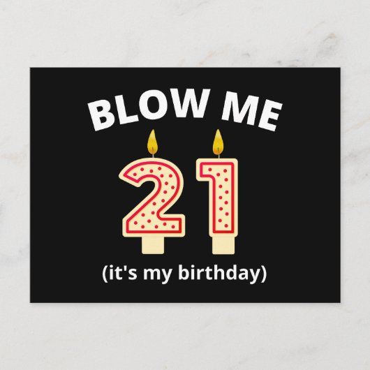 私を吹いて 21歳の誕生日 ポストカード (正面)