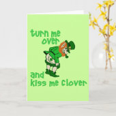私を回し、クローバー接吻して下さい カード (黄色い花)
