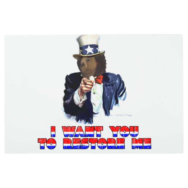 私を回復して欲しい メタルプリント (正面)