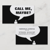 私を多分電話して下さい(カスタマイズ可能な色) 名刺 (正面/裏面)