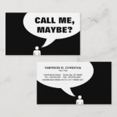 私を多分電話して下さい(カスタマイズ可能な色) 名刺 (正面/裏面)