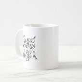 私を女王バチと電話できます コーヒーマグカップ (正面左)