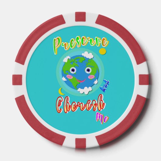 私を守り大切にする ポーカーチップ (正面)