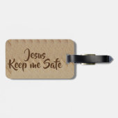私を安全に守ってください Jesus 荷物タグ ラゲッジタグ (裏面横)