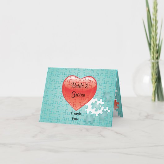 私を完成させるジグソーパズル 感謝カード (正面)