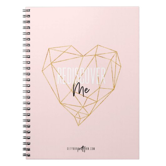 私を小さい螺線形ノート再発見して下さい ノートブック (正面)