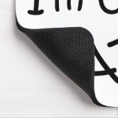 私を屁をするだろう後退させて下さい マウスパッド (コーナー)