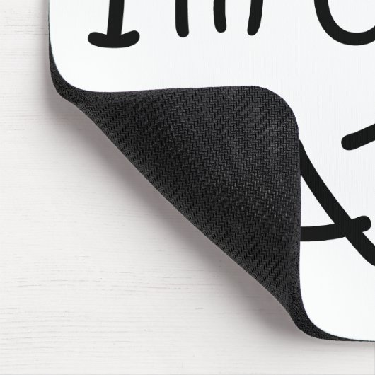 私を屁をするだろう後退させて下さい マウスパッド (コーナー)