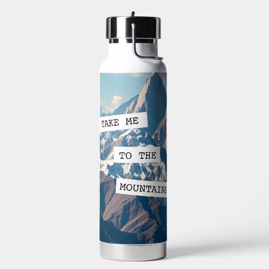 私を山の引用文 ウォーターボトル (左面)