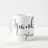 私を平手で打って下さい コーヒーマグカップ (正面左)