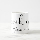 私を平手で打って下さい コーヒーマグカップ (中央)