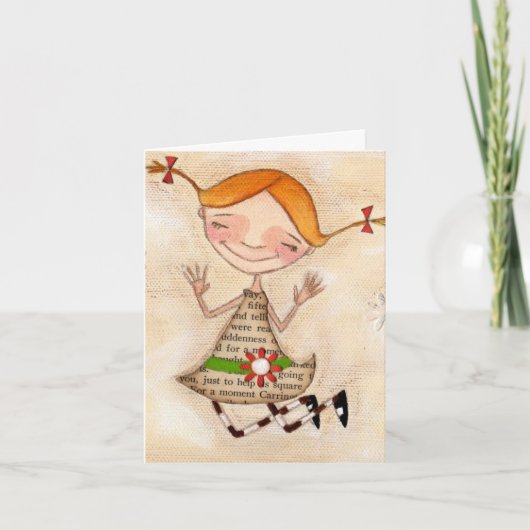 私を幸せに-メッセージカードさせます カード (正面)