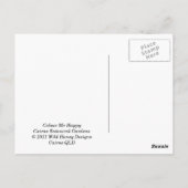 私を幸せ着色して下さい ポストカード (裏面)