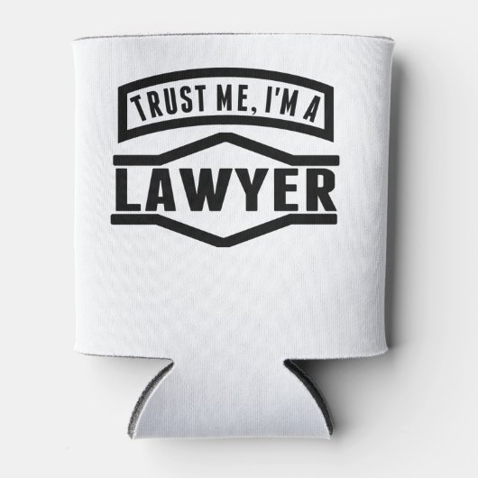 私を弁護士として信頼する 缶クーラー (正面)