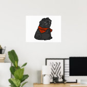 私を引っ張っストップている犬 ポスター (ホームオフィス)