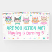 私を引っ掛けてくれるの?キティキャットガールズ誕生日 横断幕 (横)