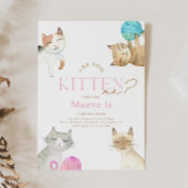 私を引っ掛けてくれるの？猫誕生日招待状 招待状