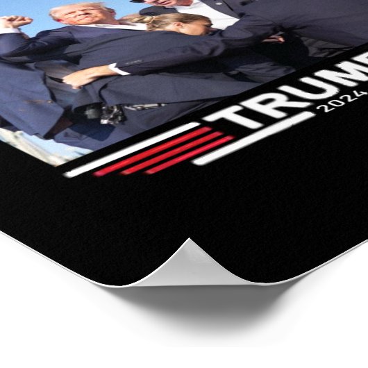 私を強くするトランプ2024シャツ ポスター (角)