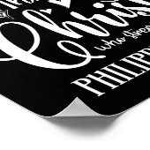 私を強めるキリストを通して全てのことを行う ポスター (角)