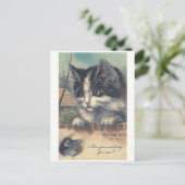 「私を待っているの?」 ヴィンテージはがき ポストカード (スタンド正面)