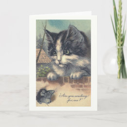 「私を待っているの?」 ヴィンテージグリーティングカード カード