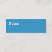 私を後を追って下さい! Twitter スキニー名刺 (裏面)