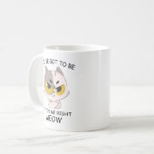 私を得右ミュー子猫にしなさい コーヒーマグカップ (正面左)