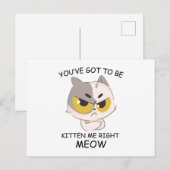 私を得右ミュー子猫にしなさい ポストカード (正面/裏面)