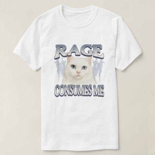 私を怒りが吞み込む Tシャツ (デザイン正面)
