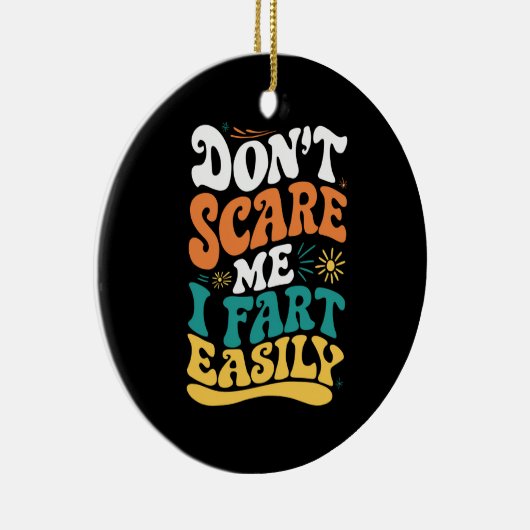 私を怖がらせないで簡単に引用文 セラミックオーナメント (右)