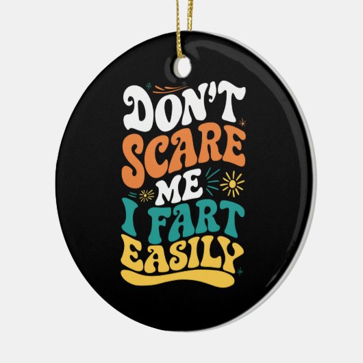 私を怖がらせないで簡単に引用文 セラミックオーナメント (左)