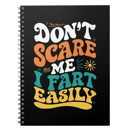 私を怖がらせないで簡単に引用文 ノートブック (正面)