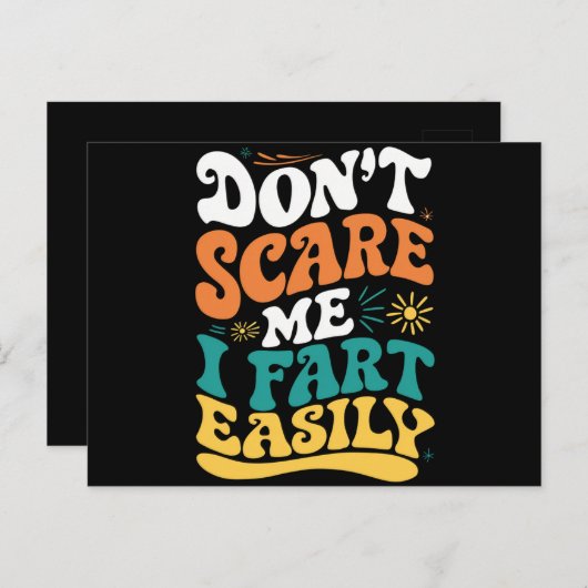 私を怖がらせないで簡単に引用文 ポストカード (正面/裏面)