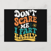 私を怖がらせないで簡単に引用文 ポストカード (正面)