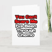 私を怖がらせることはできない…ケモを通して行った カード (正面)