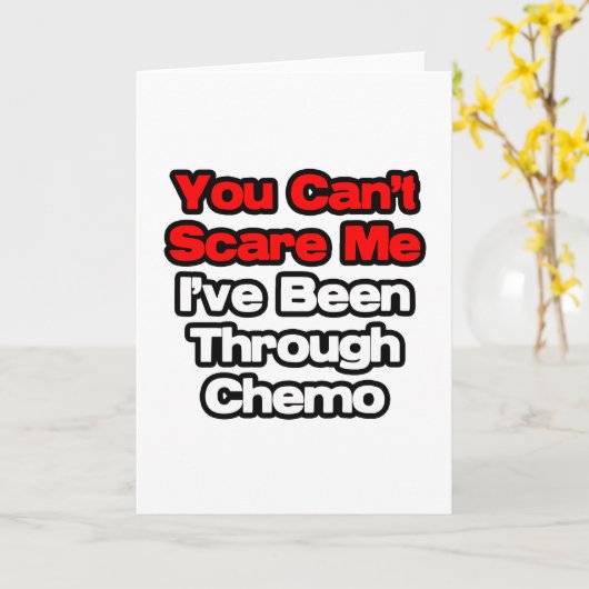 私を怖がらせることはできない…ケモを通して行った カード (黄色い花)