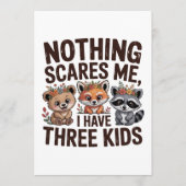 私を怖がらせるものなどない、3人の子を持つ母なんだから アドバイスカード (正面)