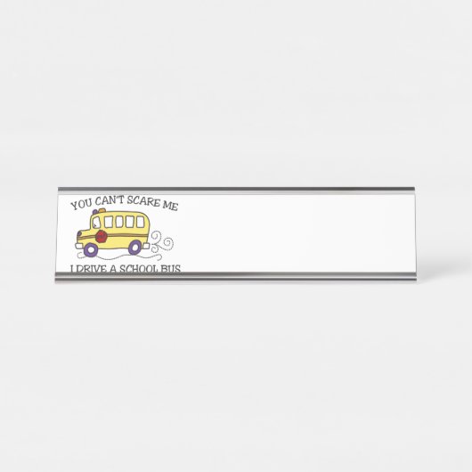 私を怖がらせる事はできない デスクネームプレート (正面)