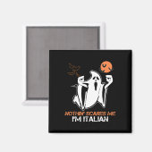 私を怖がらせ私は幽霊イタリアンハロウィーンの衣装 マグネット (正面/裏面)