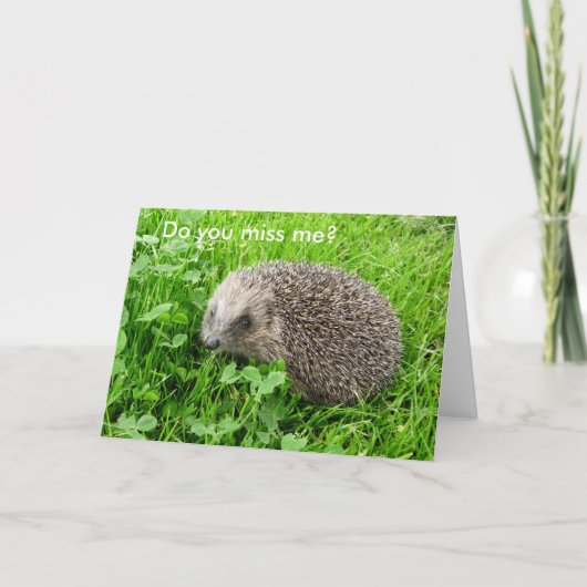 "私を恋しく思いますか。" カード (正面)